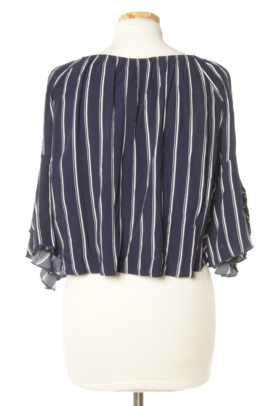 Blouse à manches courtes Brownie de la taille XS, de couleur bleu marine