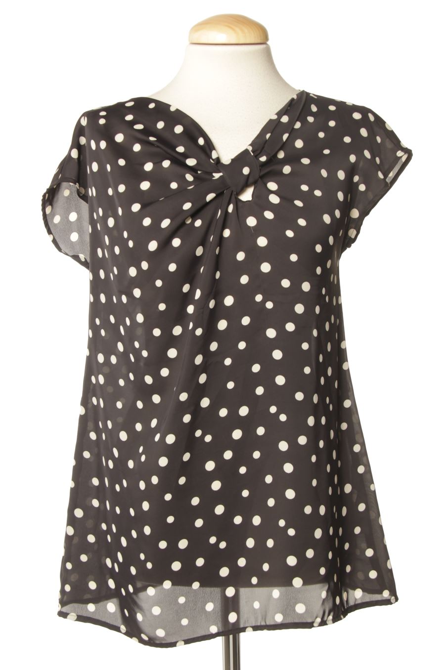 Blouse à manches courtes Tintoretto de la taille 36, de couleur noir