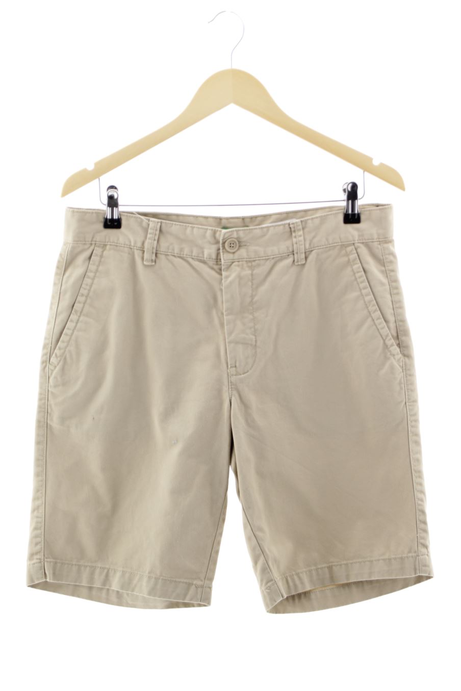 Pantalones cortos de Benetton de la talla 46, de color beige