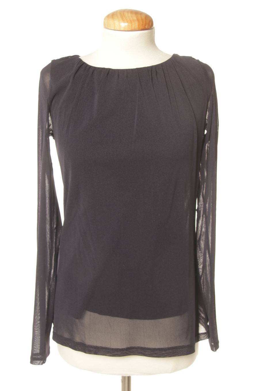 Langärmelige Bluse von Esprit Größe M, Farbe Marineblau, für