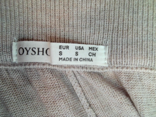 Pantalon Casual Oysho de la taille S, de couleur beige
