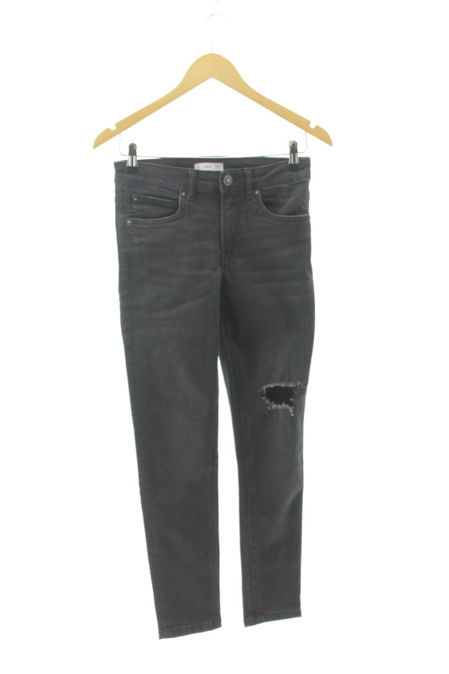 Jeans de Mango de la talla S, de color nero