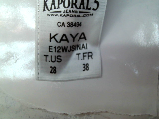 Jeans Kaporal de la taille 38, de couleur bleu de denim