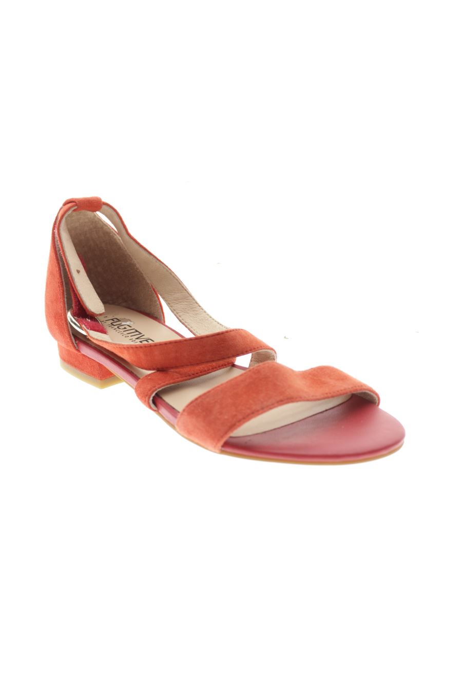 Sandalias planas de FUGITIVE de la talla 37, de color naranja de