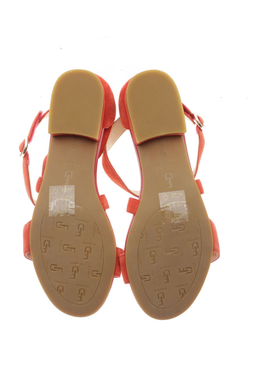 Sandalias planas de FUGITIVE de la talla 37, de color naranja de