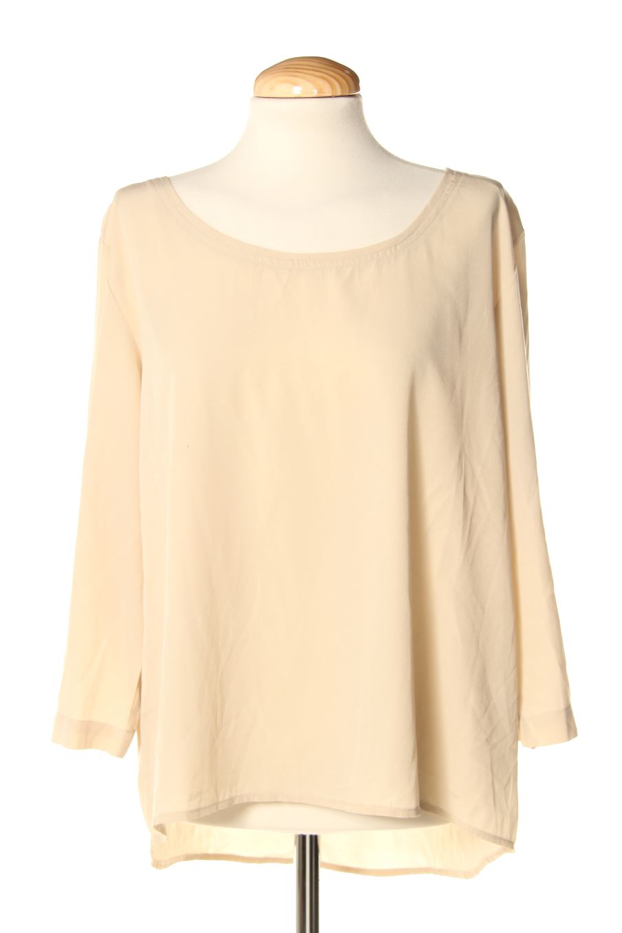 Blouse à manches longues Stradivarius de la taille XL, de couleur beige