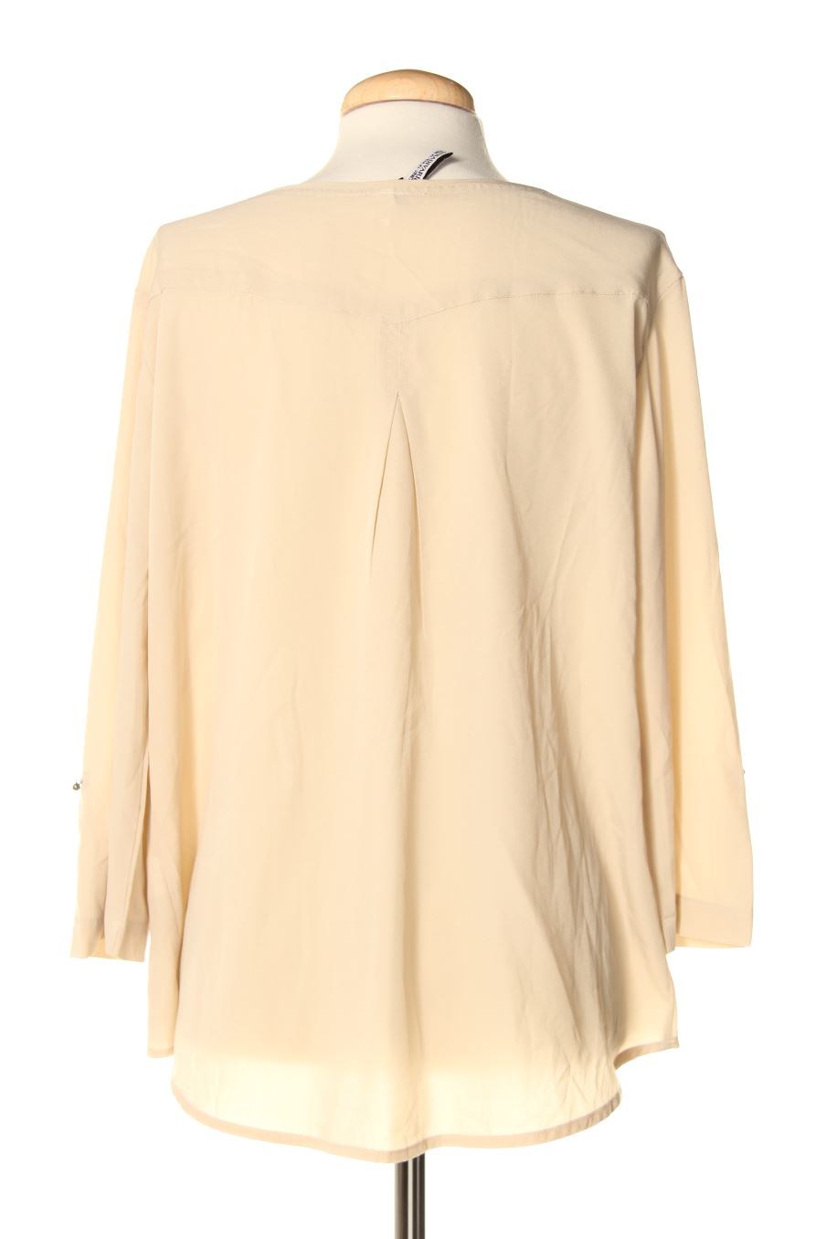 Blouse à manches longues Stradivarius de la taille XL, de couleur beige