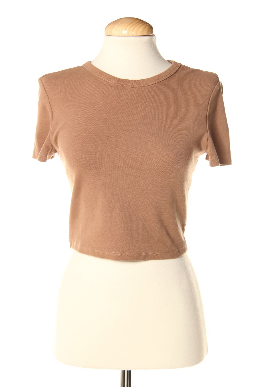 T-shirt Zara de la taille M, de couleur marron
