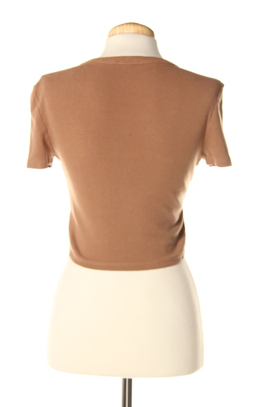 T-shirt Zara de la taille M, de couleur marron