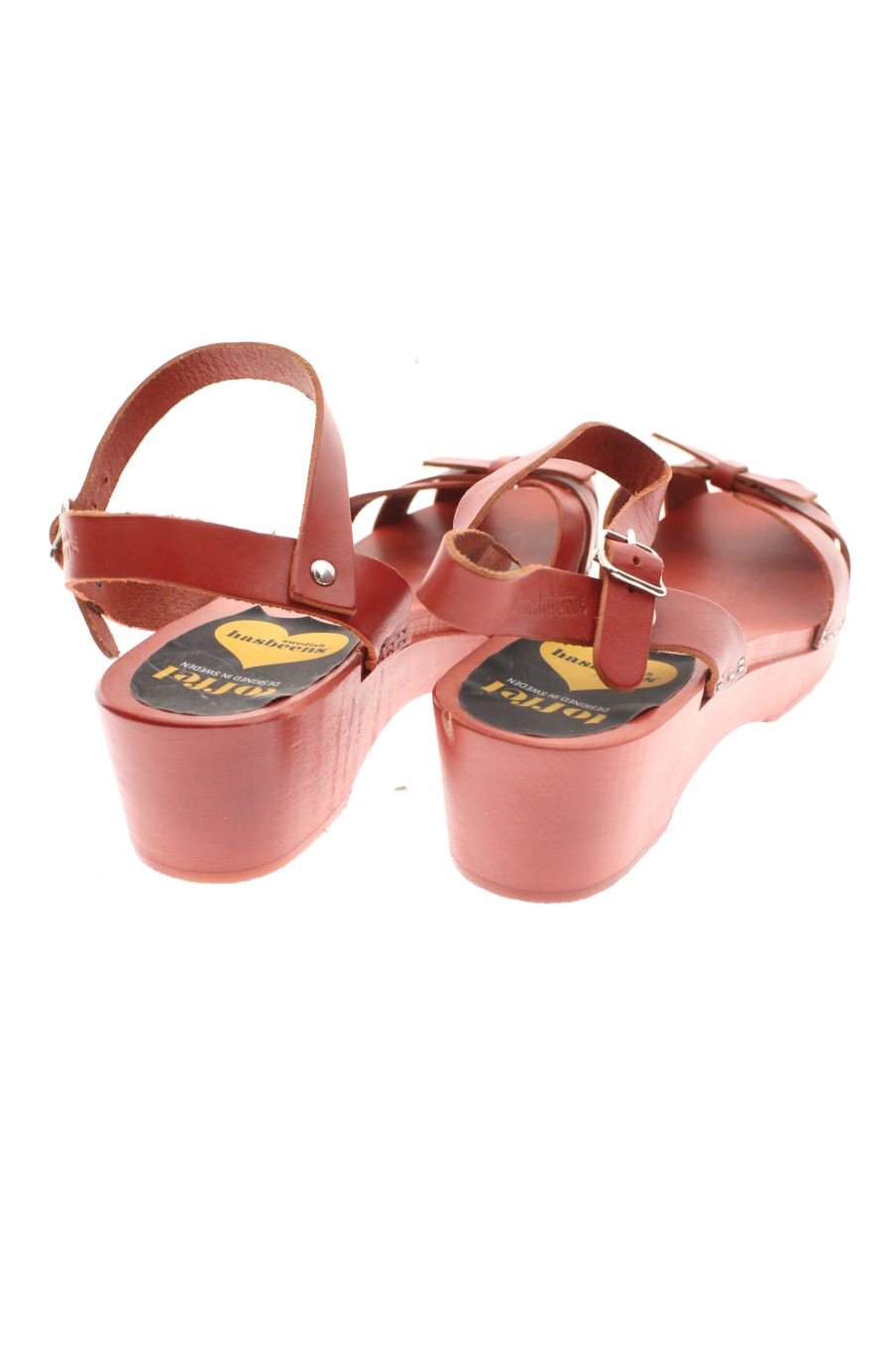 Zapatos planos de Swedish Hasbeens de la talla 38, de color rojo de