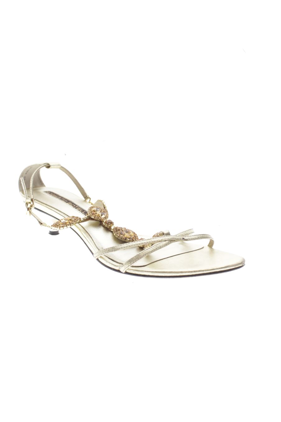Sandalias tacon de Roberto Botella de la talla 40, de color dorado de