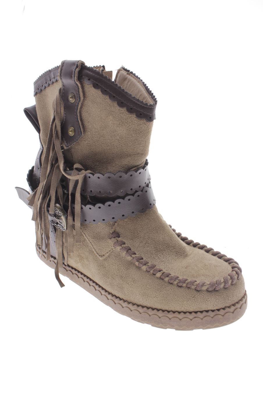 Botines de Ideal Shoes de la talla 39, de color marrón de