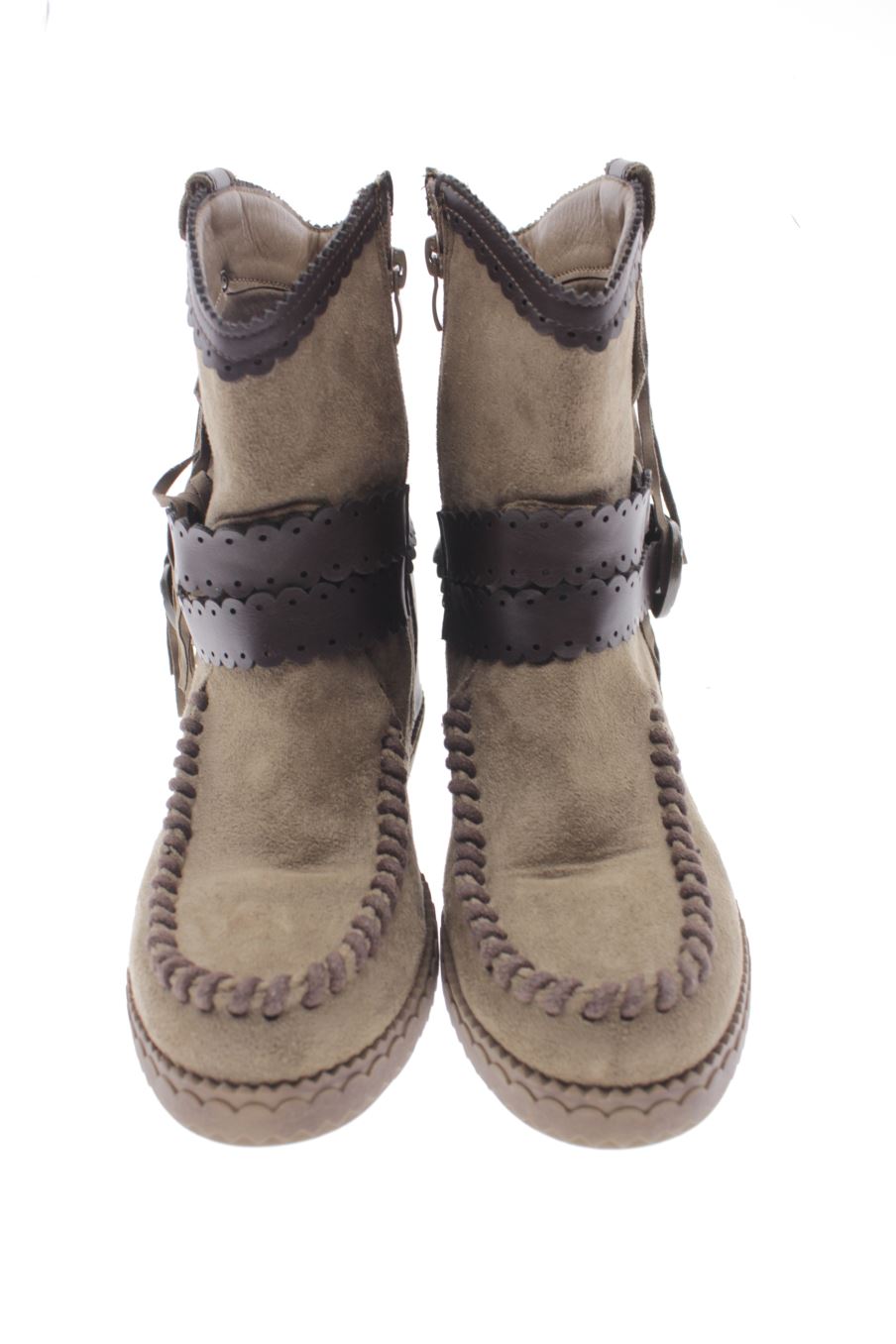 Botines de Ideal Shoes de la talla 39, de color marrón de