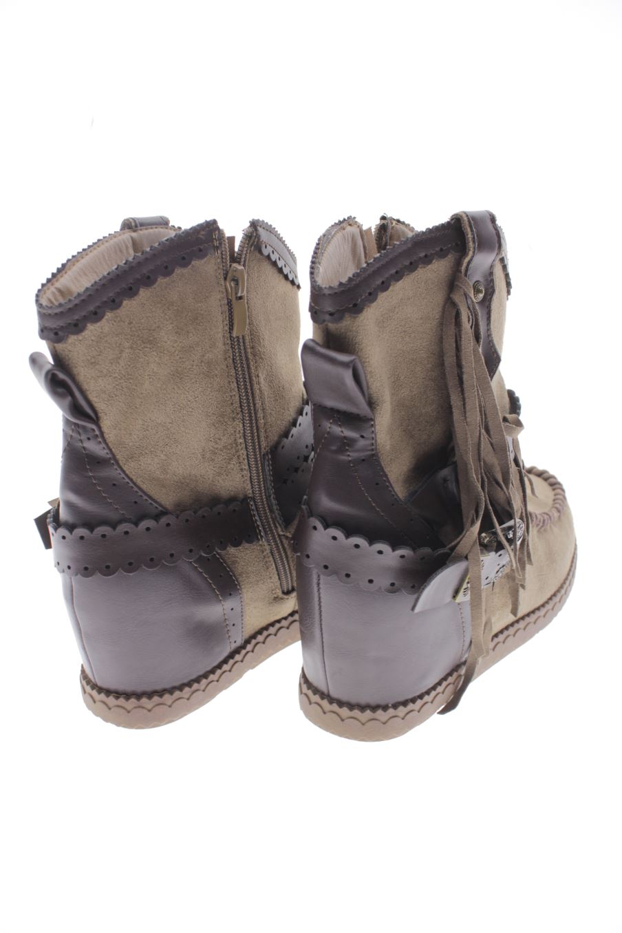 Botines de Ideal Shoes de la talla 39, de color marrón de