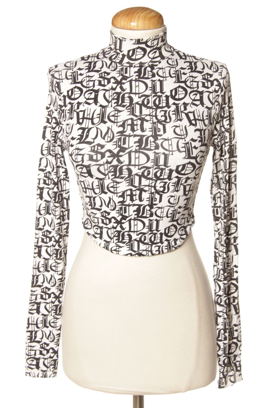 Aufwändiges Top von Bershka Größe XS, Farbe Aufdruck, für