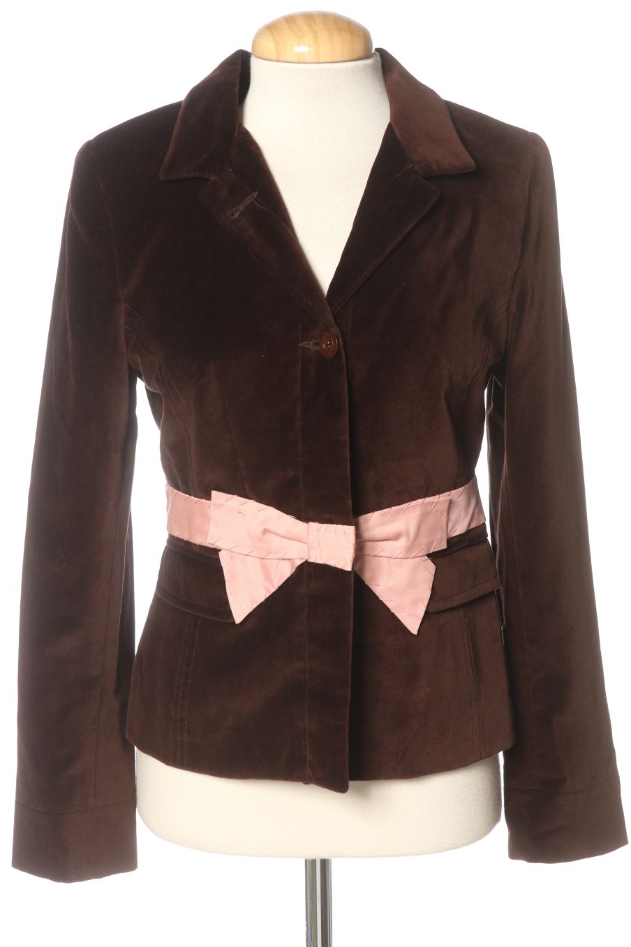 Blazer de vilagallo de la talla 40, de color marrón de terciopelo