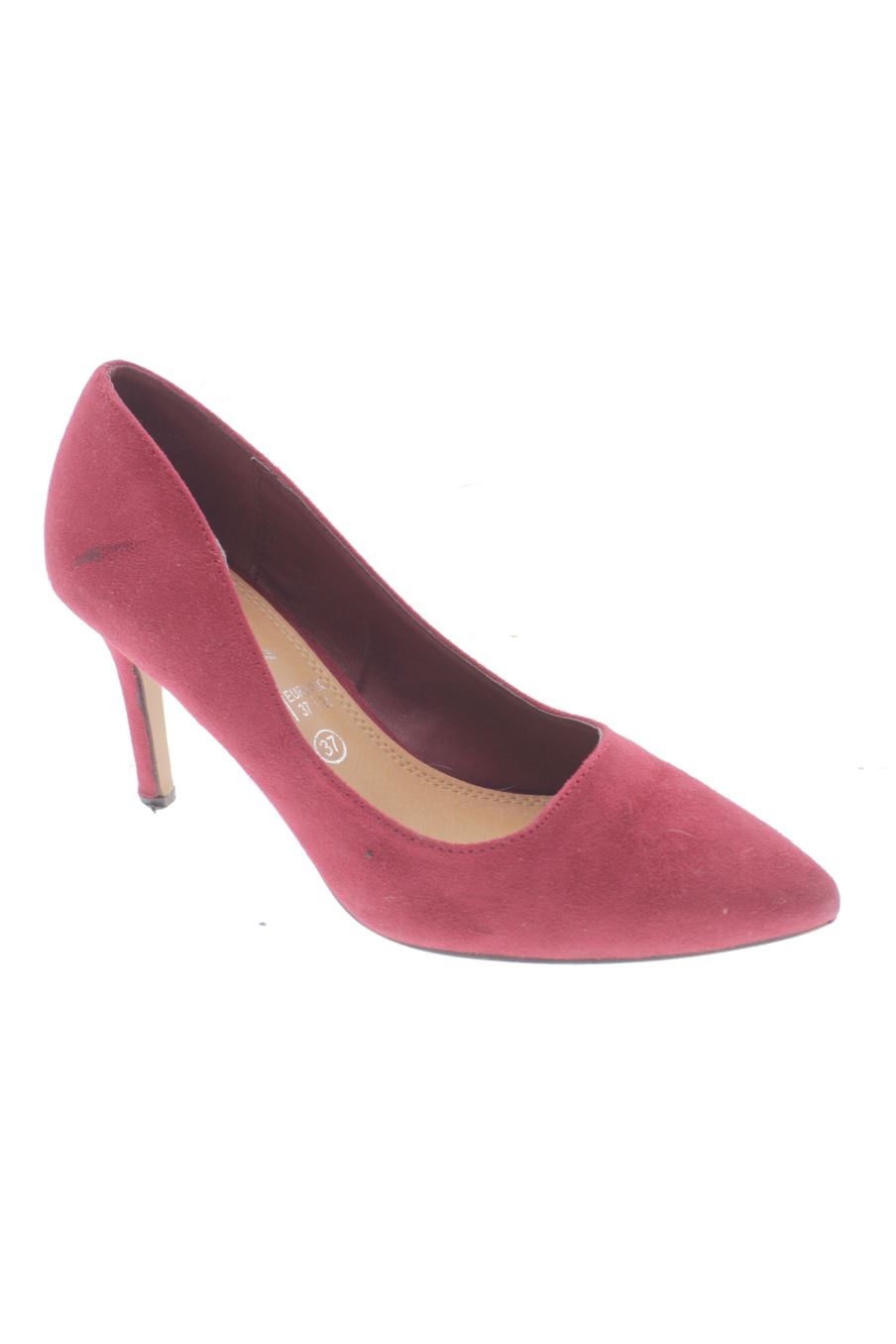 Zapatos de tacon de Marypaz de la talla 37, de color burdeos de