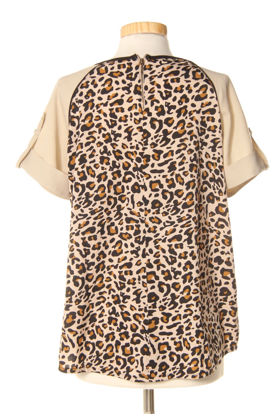 Blouse à manches courtes Stradivarius de la taille S, de couleur animal print