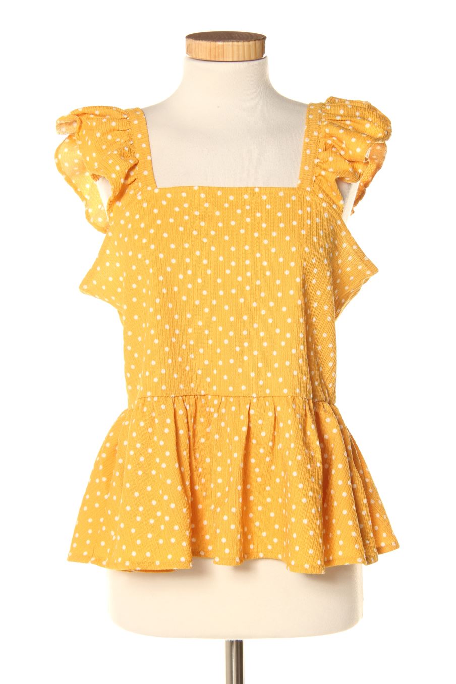 Top de Naf Naf de la talla M, de color mostaza