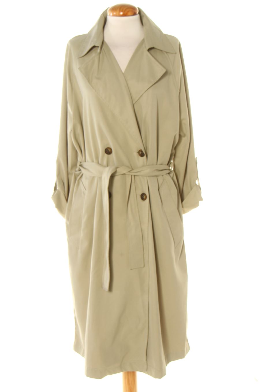 Gabardine Stradivarius de la taille L, de couleur vert
