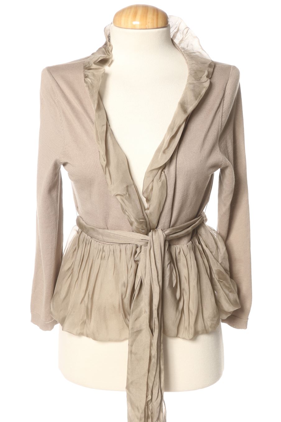 Chaqueta de Hoss Intropia de la talla L, de color marrón de seda