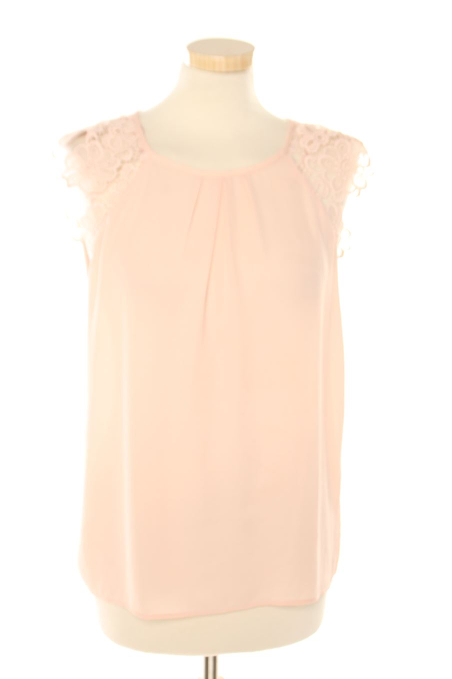 Blouse à manches courtes Zara de la taille S, de couleur rose