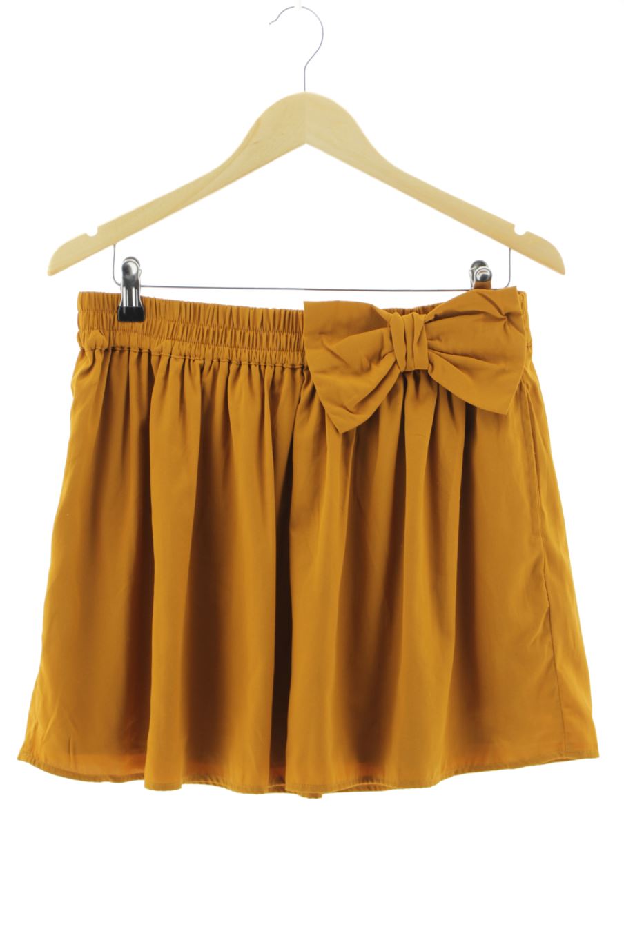 Jupe Pull & Bear de la taille L, de couleur orange