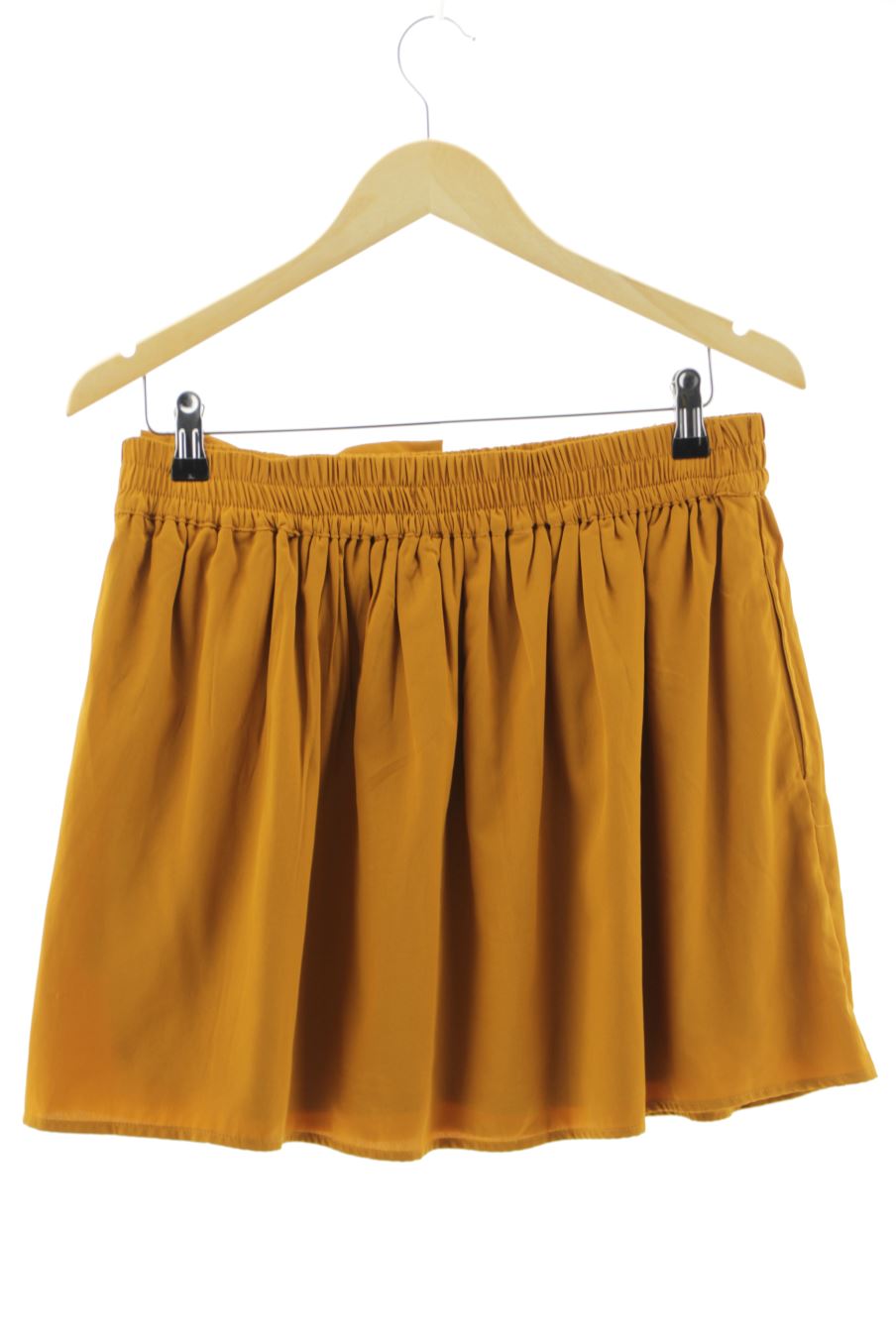 Jupe Pull & Bear de la taille L, de couleur orange