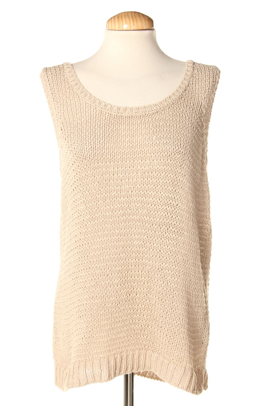 Top de Massimo Dutti de la talla L, de color beige