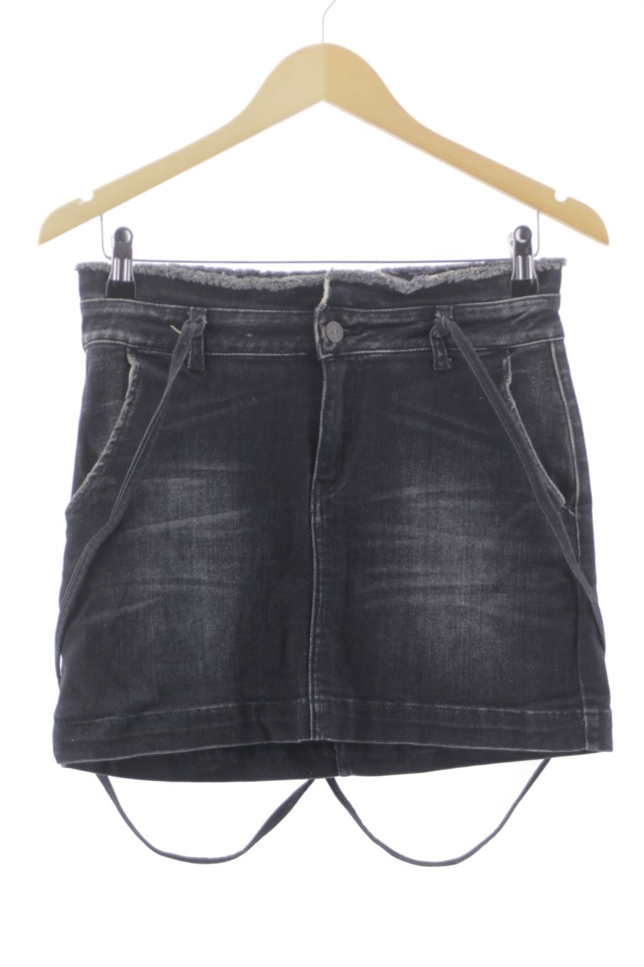 Jupe Le temps des cerises de la taille 34, de couleur noir de denim