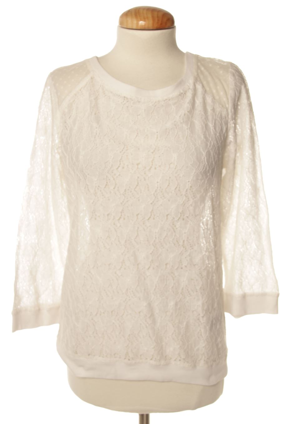 Blouse à manches longues Mademoiselle R de la taille 38, de couleur blanc