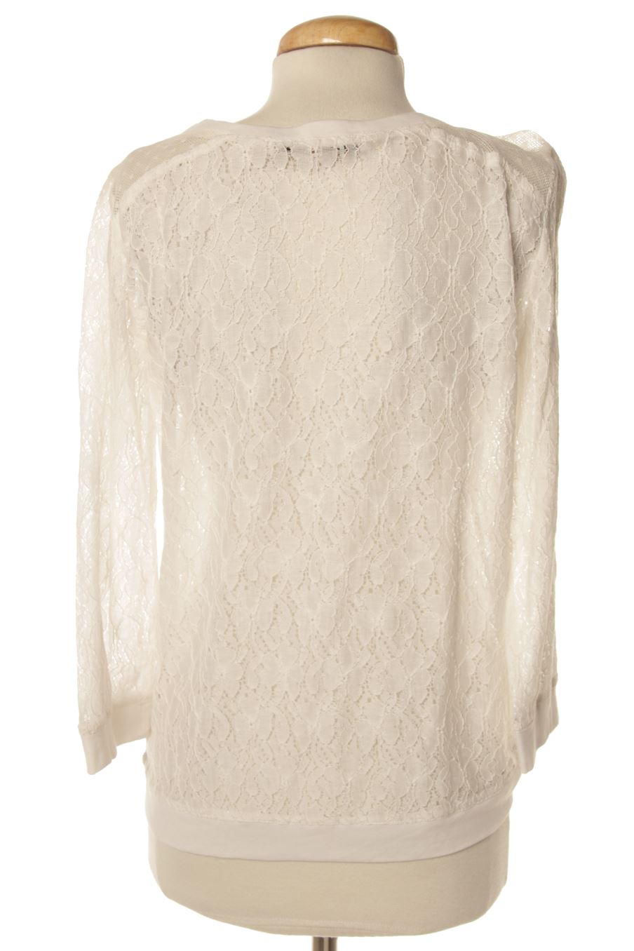 Blouse à manches longues Mademoiselle R de la taille 38, de couleur blanc
