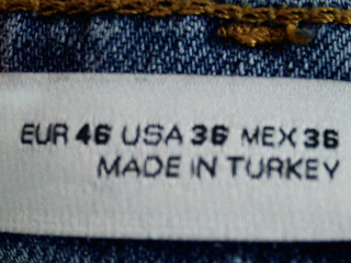 Vaquero de Zara de la talla 46