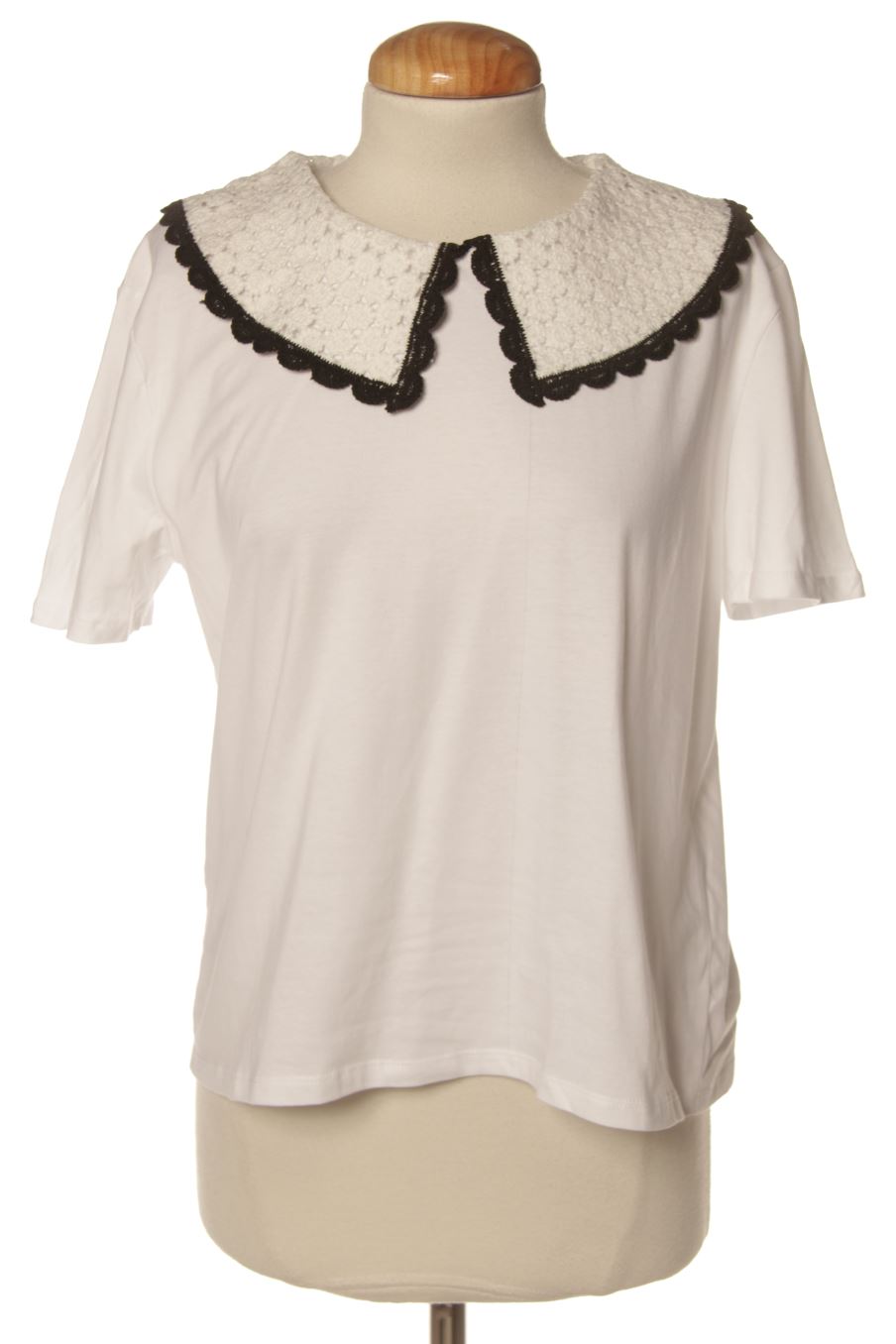 Camiseta de Zara de la talla S, de color blanco