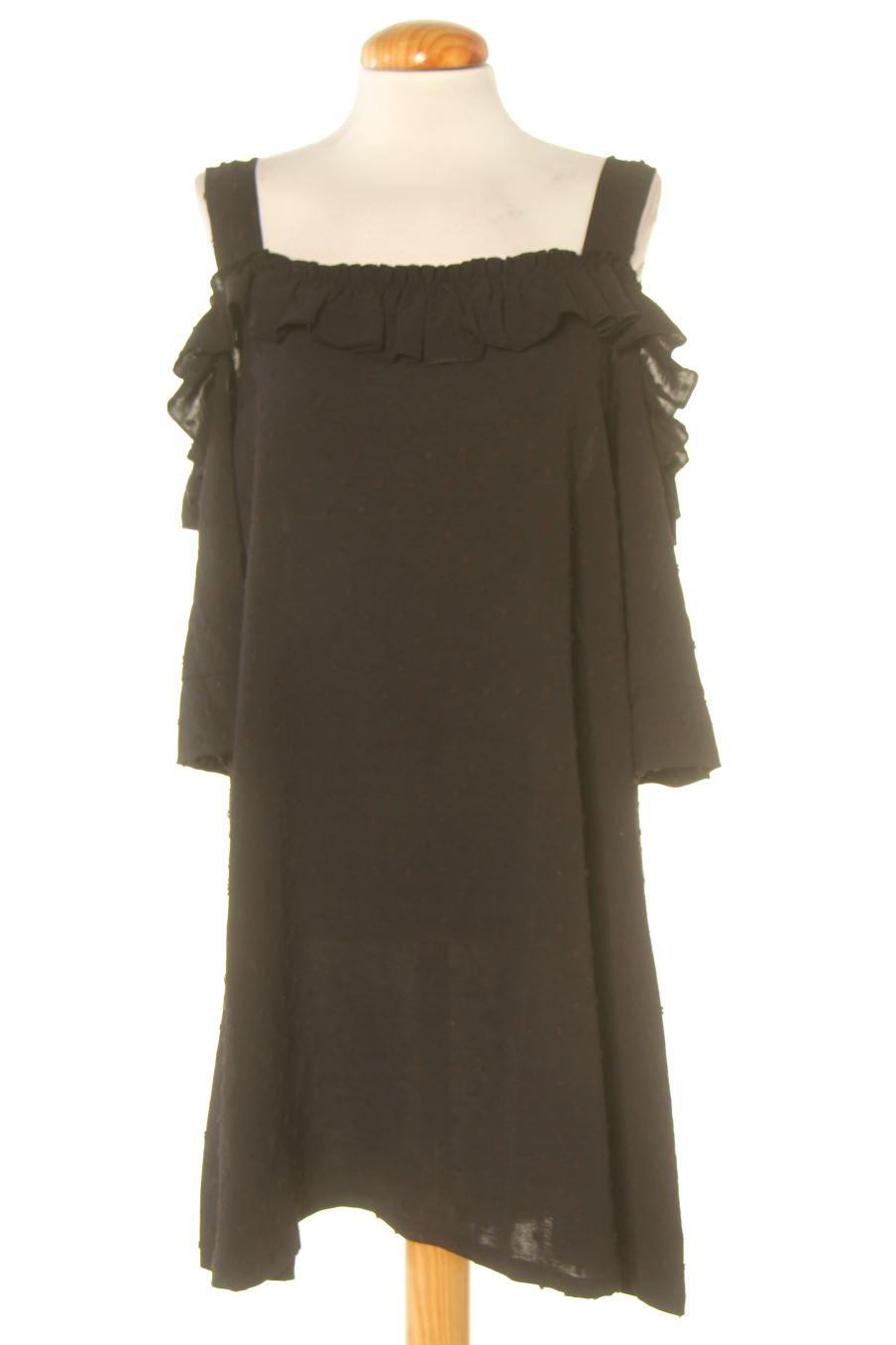 Blouse à manches longues 2W PARIS de la taille 46, de couleur noir