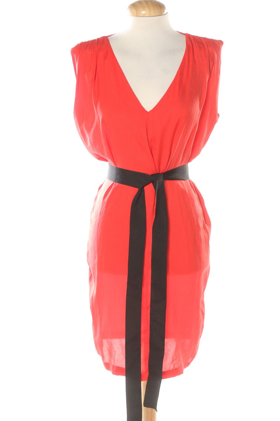 Robe casual Zara de la taille XS, de couleur rouge