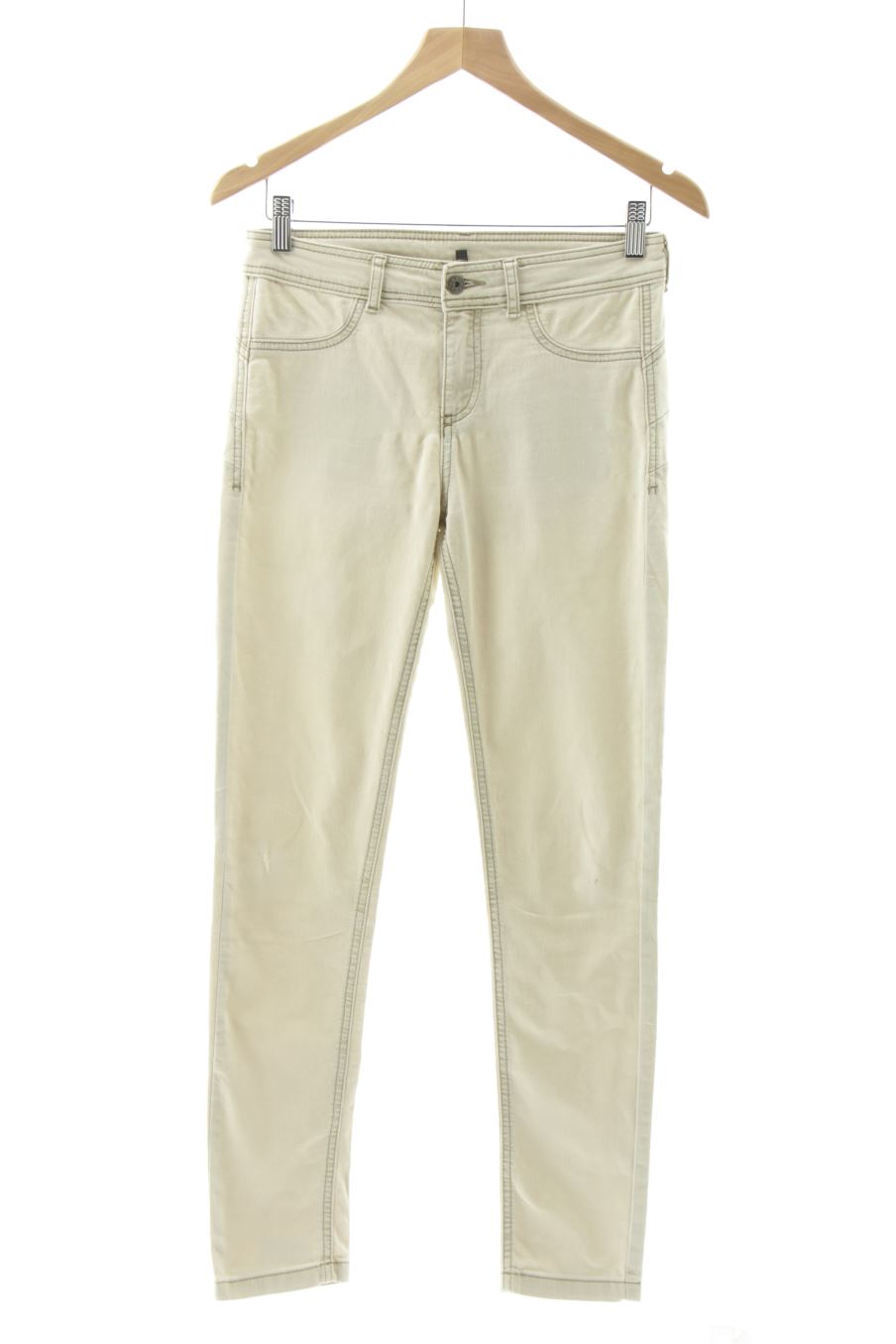 Vaquero de Calzedonia de la talla M, de color beige de ropa vaquera
