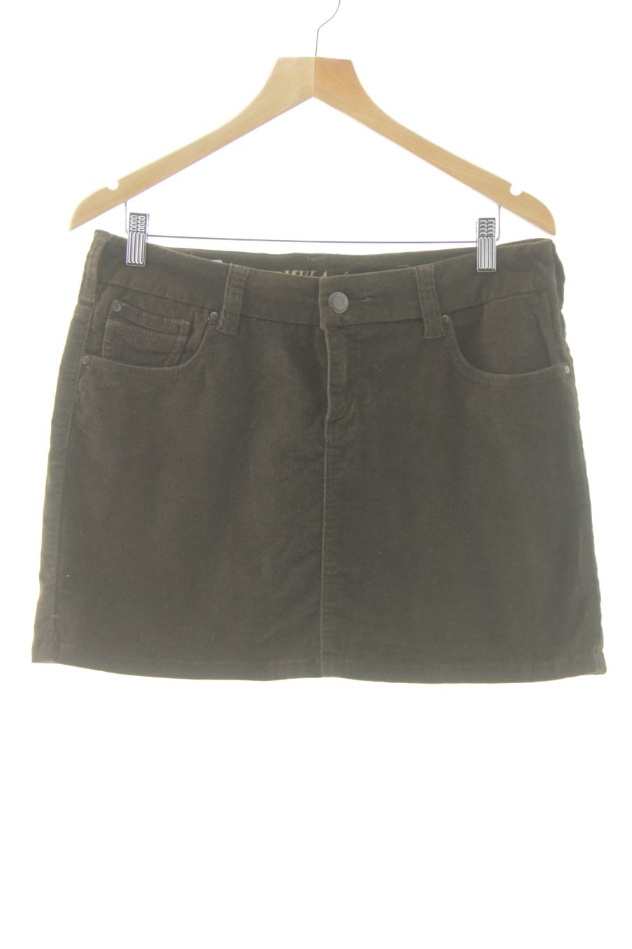 Falda de Fórmula Joven de la talla 42, de color marrón de terciopelo