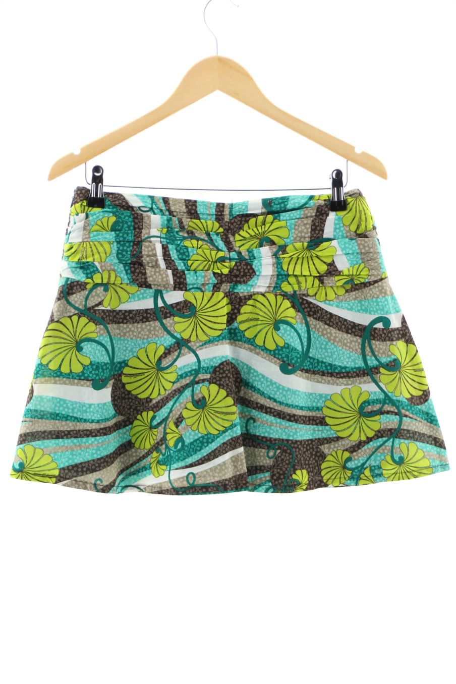 Falda de amarillolimon de la talla S, de color estampado