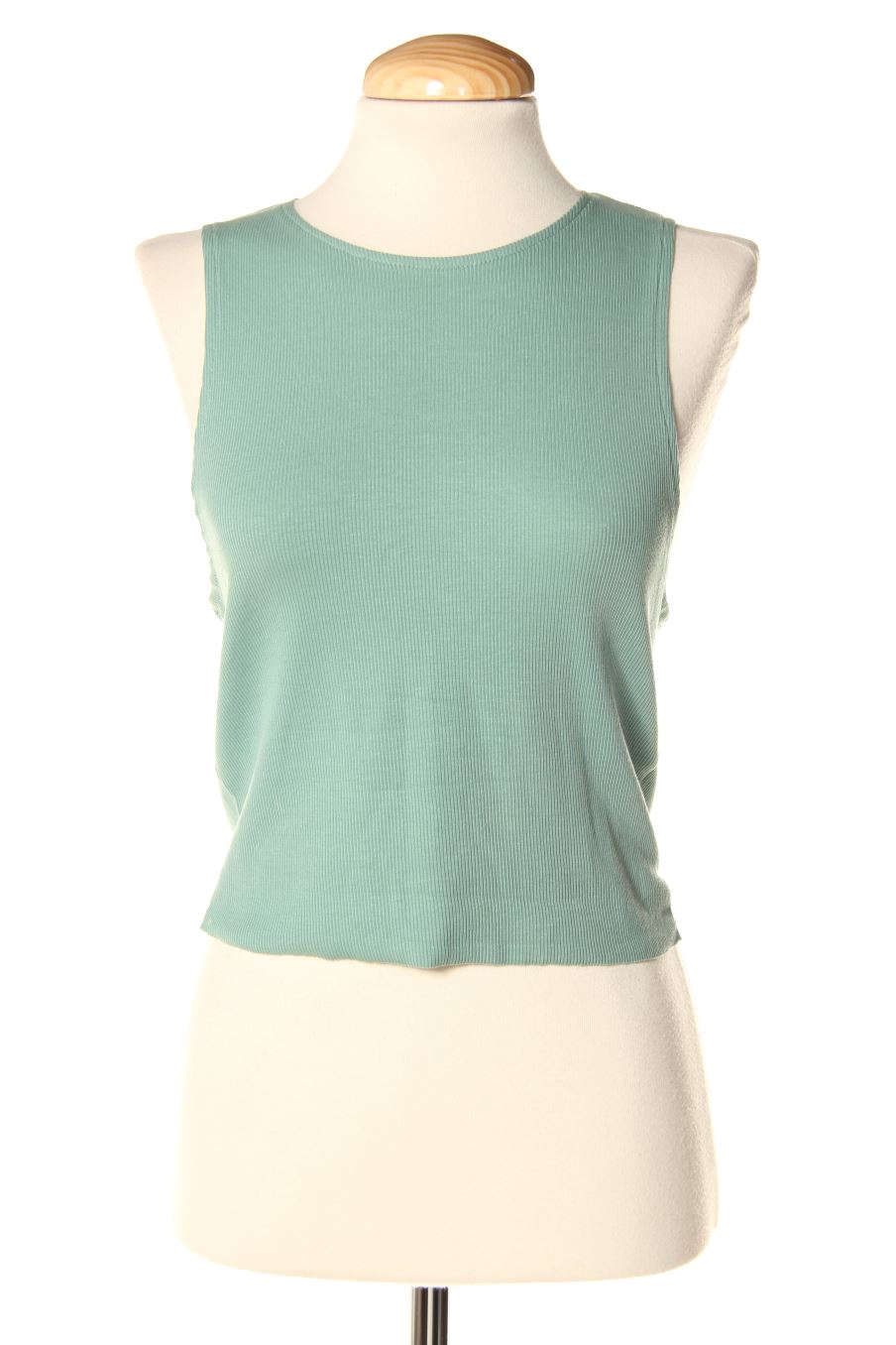 Camiseta sin mangas de Pull & Bear de la talla L, de color verde
