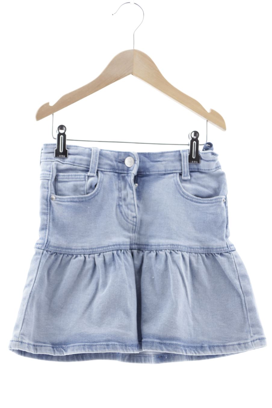 Jupe Tape a l oeil de la taille 8 ans de denim de seconde main
