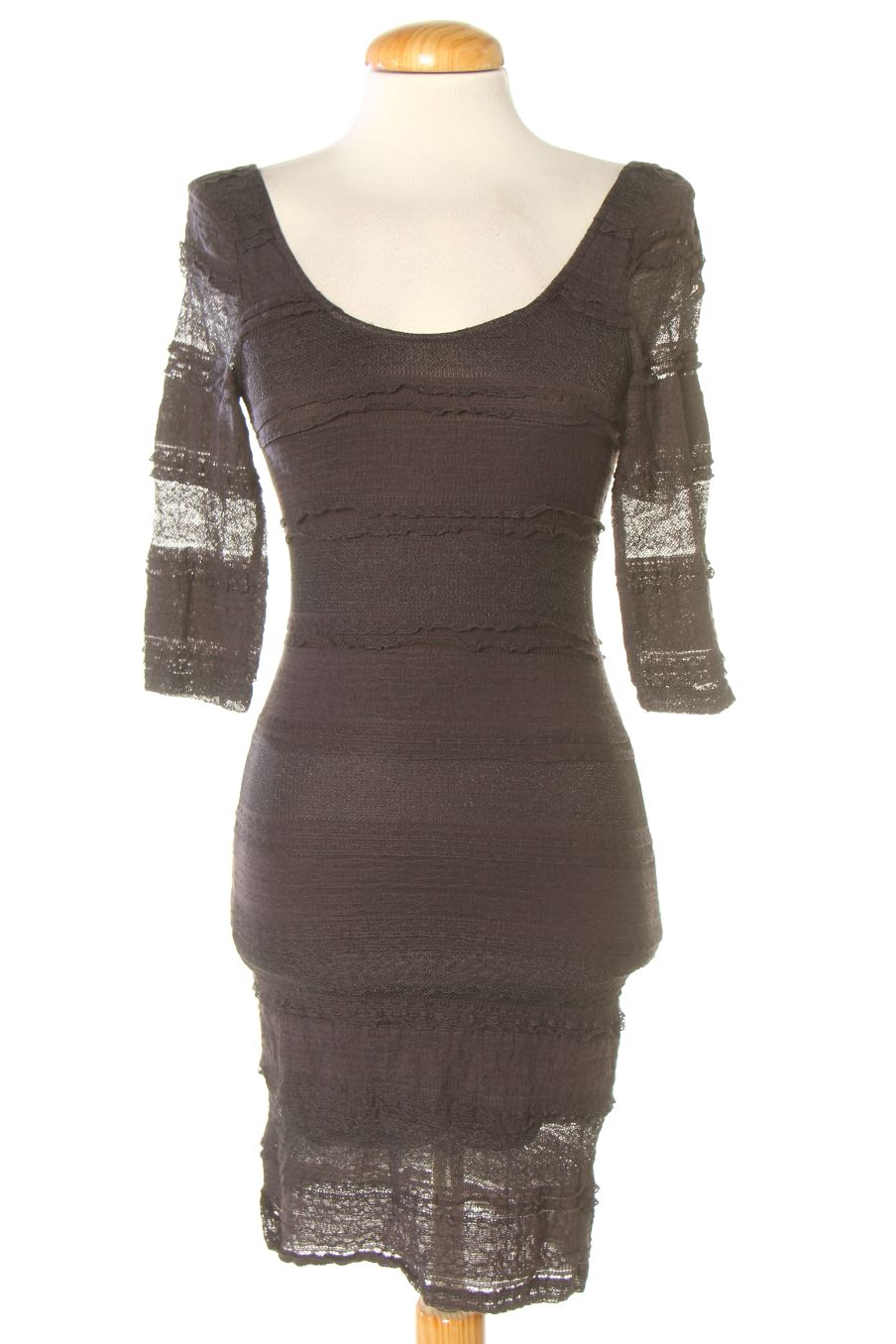 Robe casual Bershka de la taille S, de couleur gris