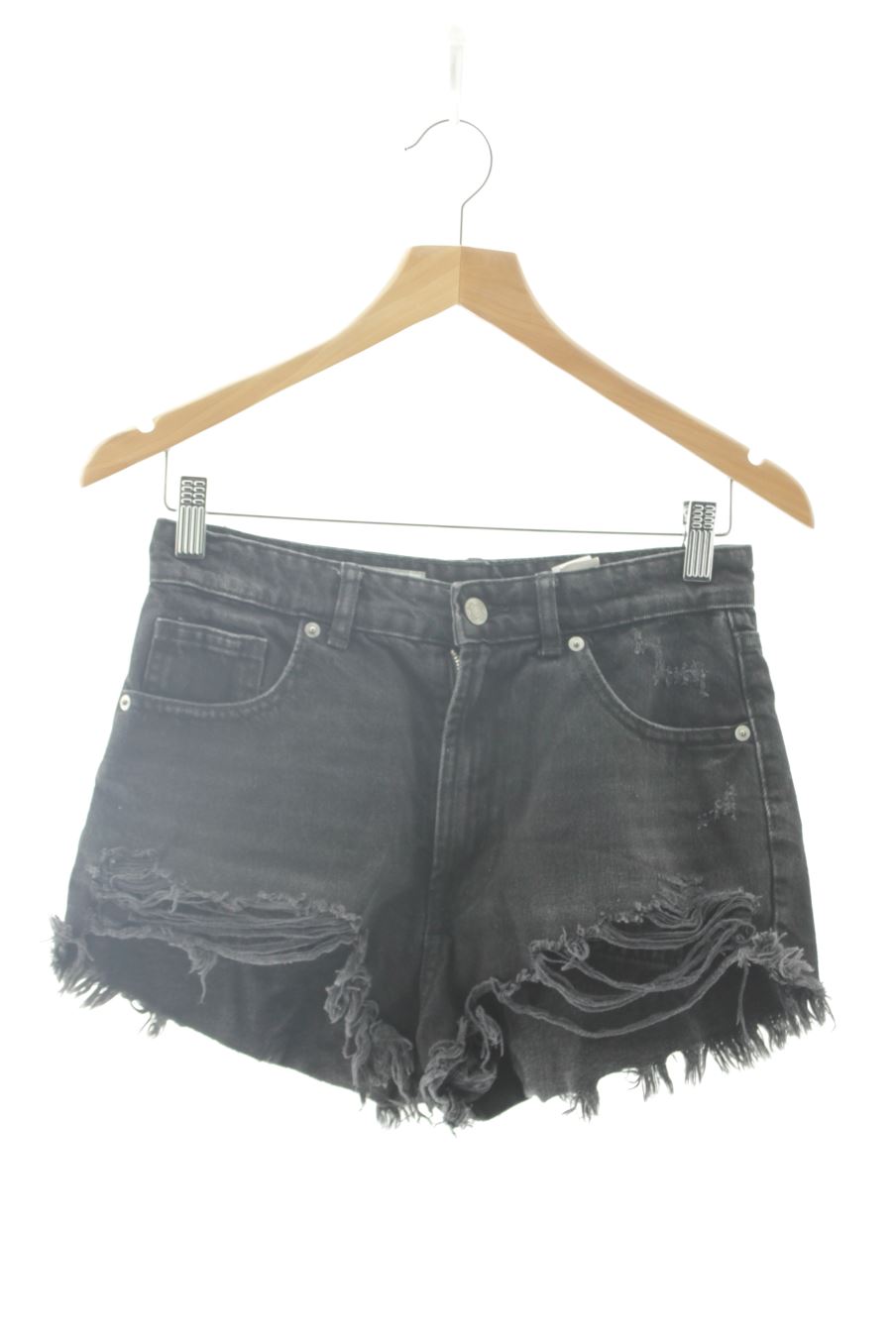 Kurze Hose von Zara Größe 36, Farbe Schwarz, aus Jeanskleidung für