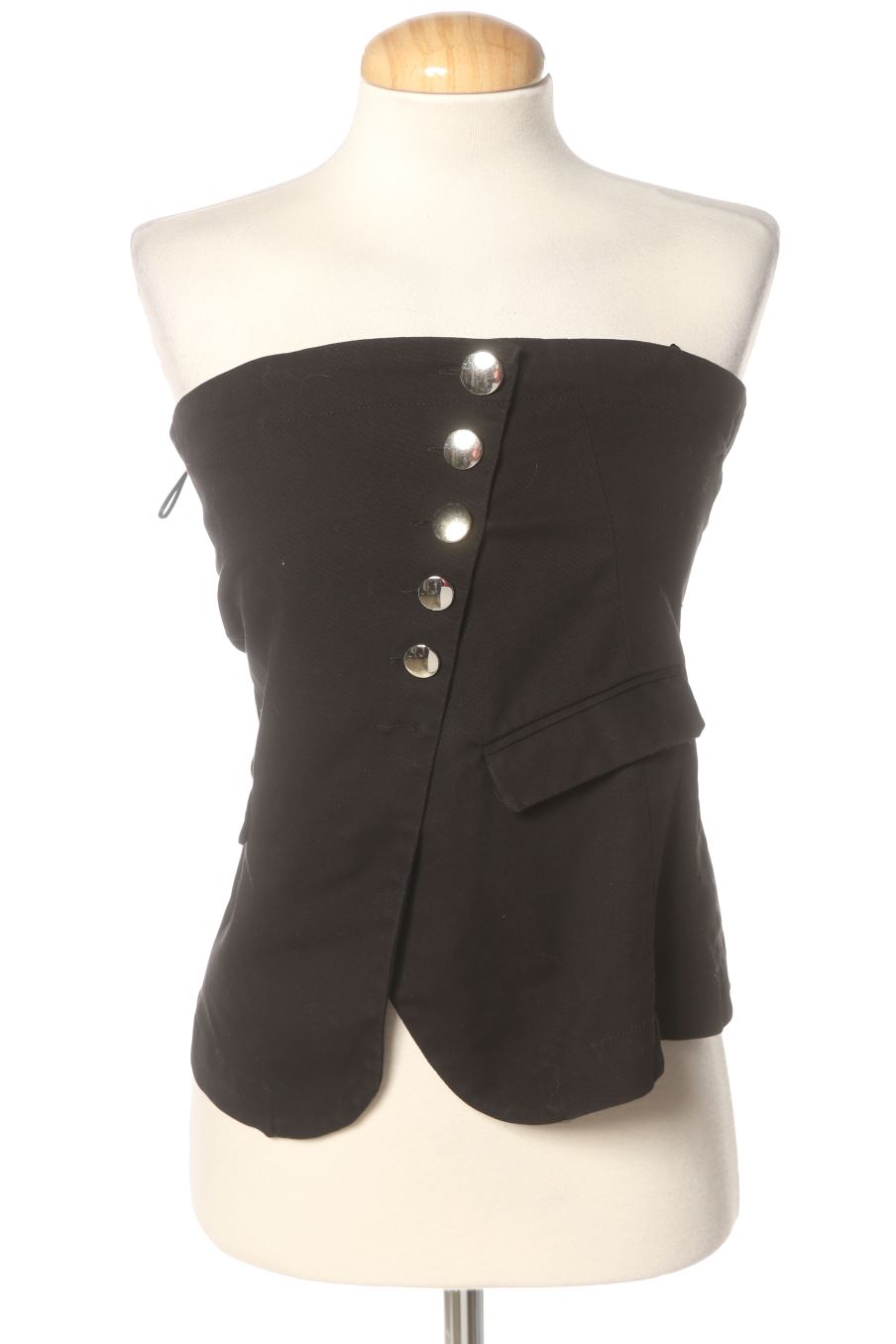 Top Zara de la taille M, de couleur noir