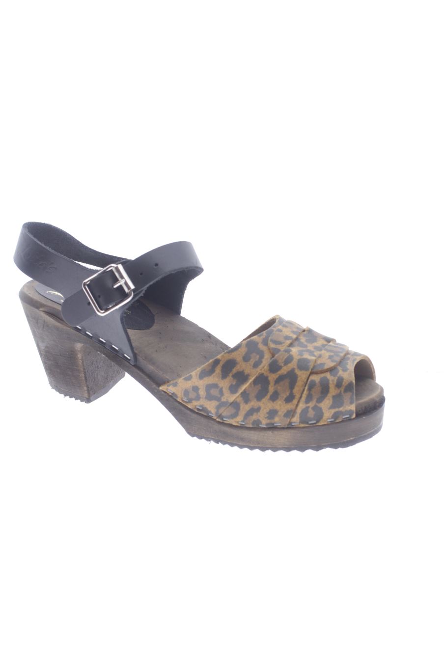 Sandalias tacon de Lotta's de la talla 40, de color animal print de