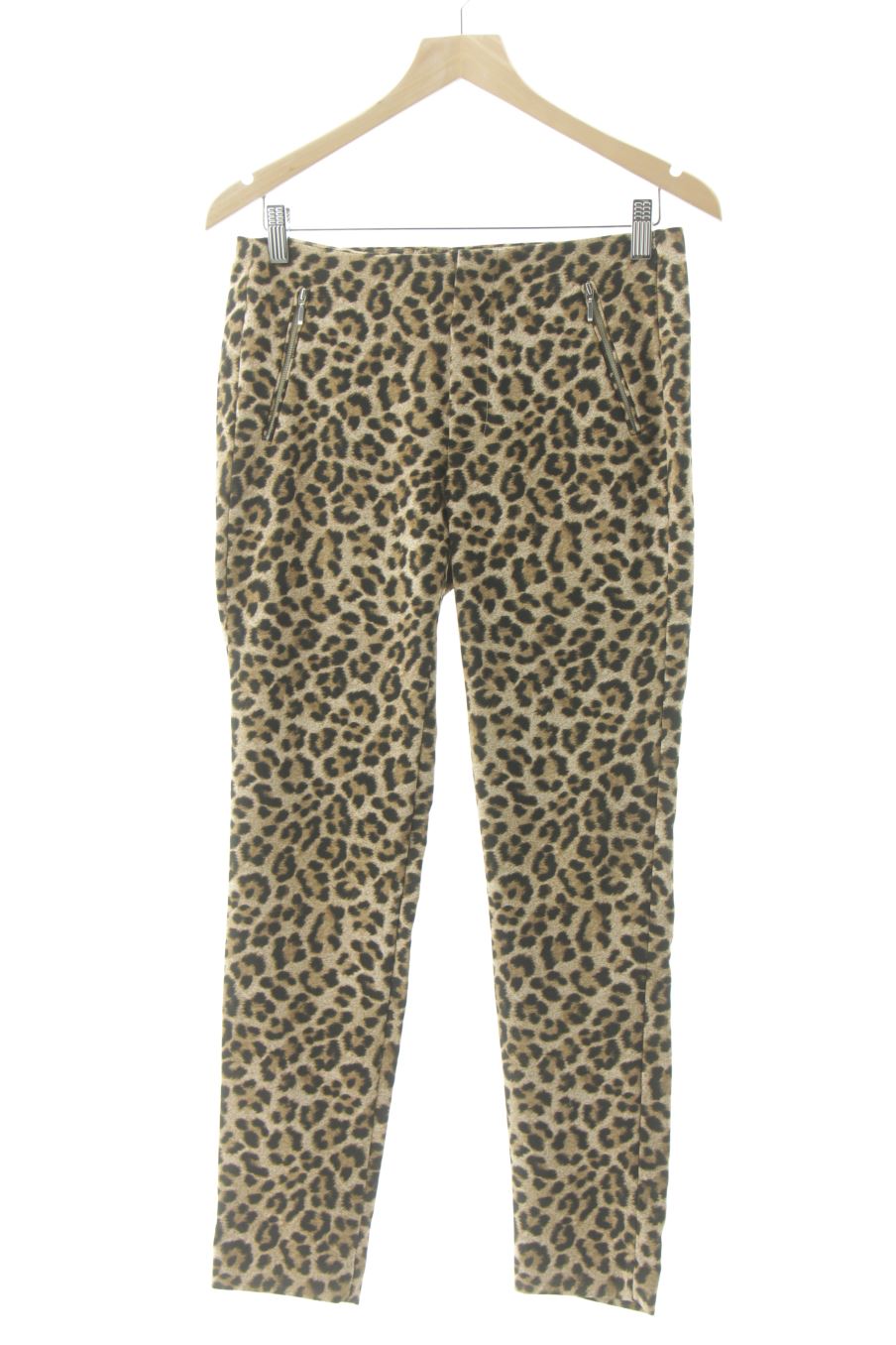 Pantalon Zara de la taille M, de couleur animal print