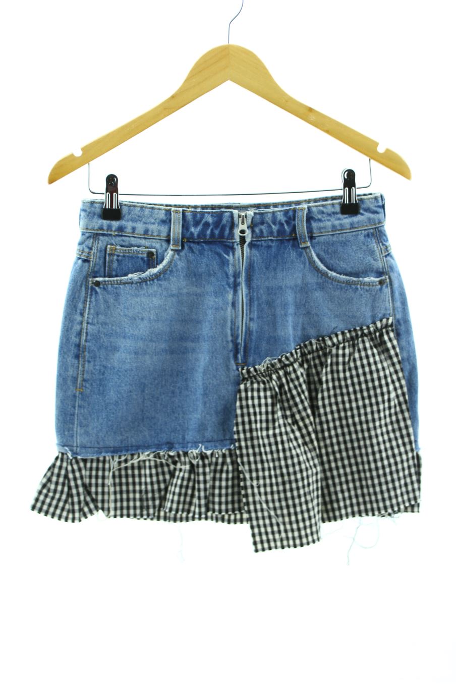 Jupe Trafaluc de la taille S, de couleur bleu de denim