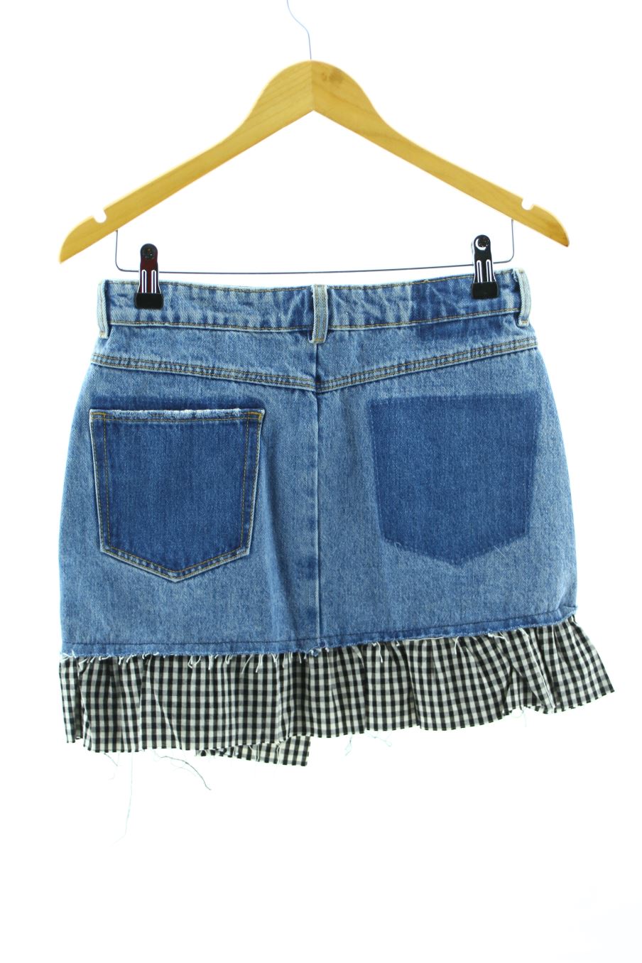 Jupe Trafaluc de la taille S, de couleur bleu de denim