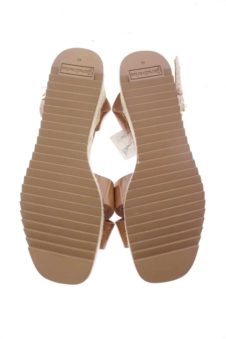 Plataformas de Stradivarius de la talla 40, de color marrón de