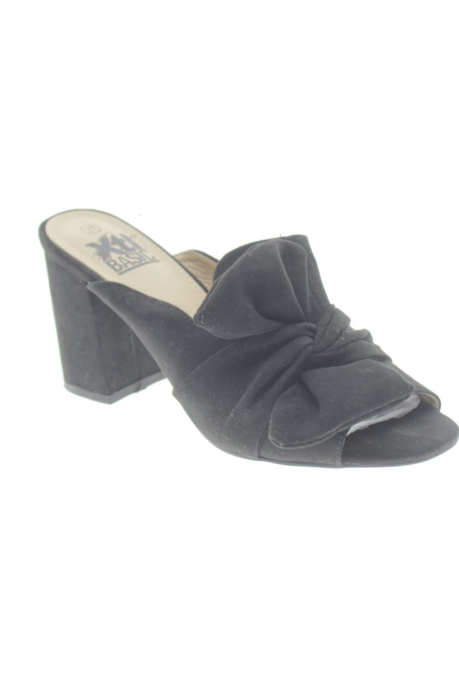 Sandalias tacon de Xti de la talla 37, de color negro de